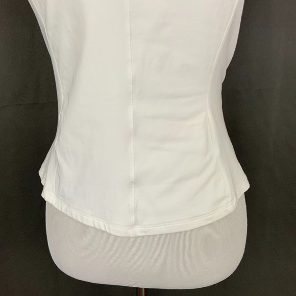 ATM Anthony Thomas Melillo White Cotton Gathered Tee Top Sz M - Picture 7 of 16